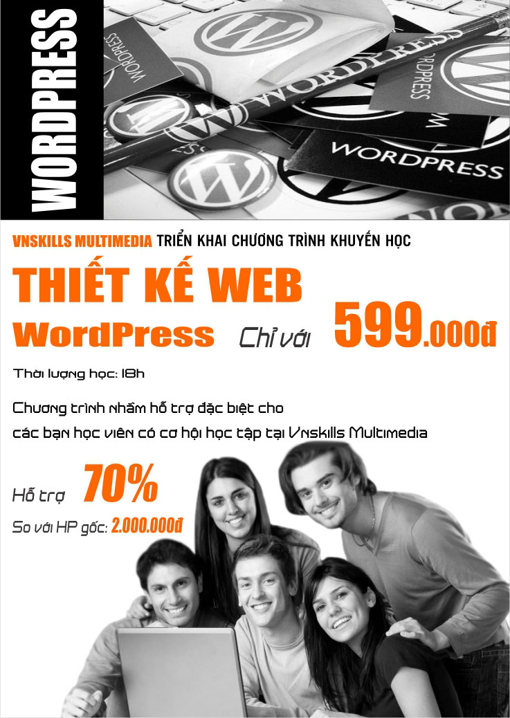 Học WordPress chỉ với 599.000Đ